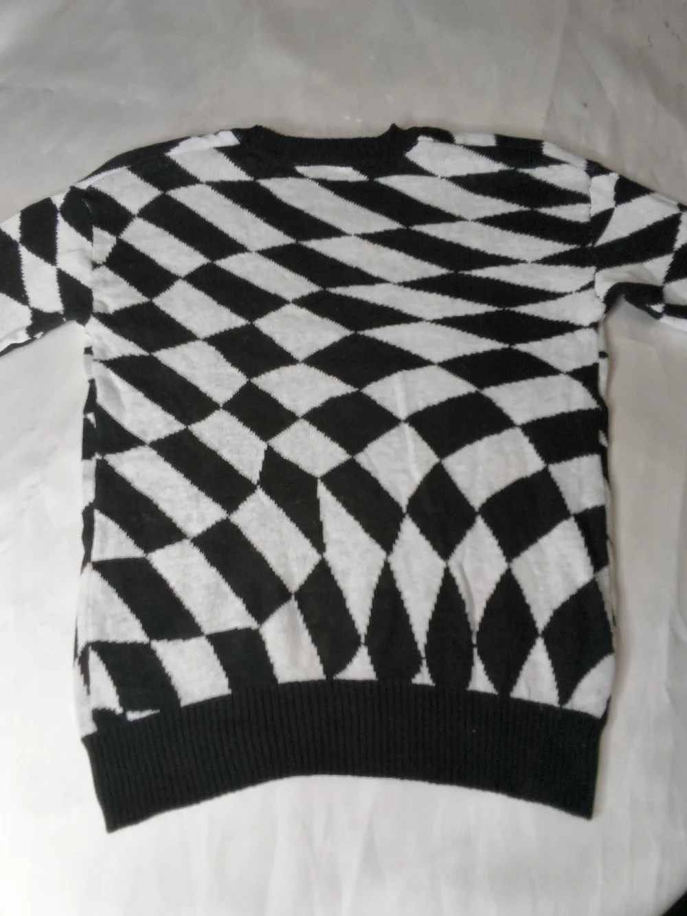 Disney Black & White Mickey Mouse Graphic Crewneck with Red and Yellow Accents